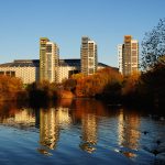 Arkitektur Bostäder vid Friends Arena Solna Peab Fotograf Peter Steen