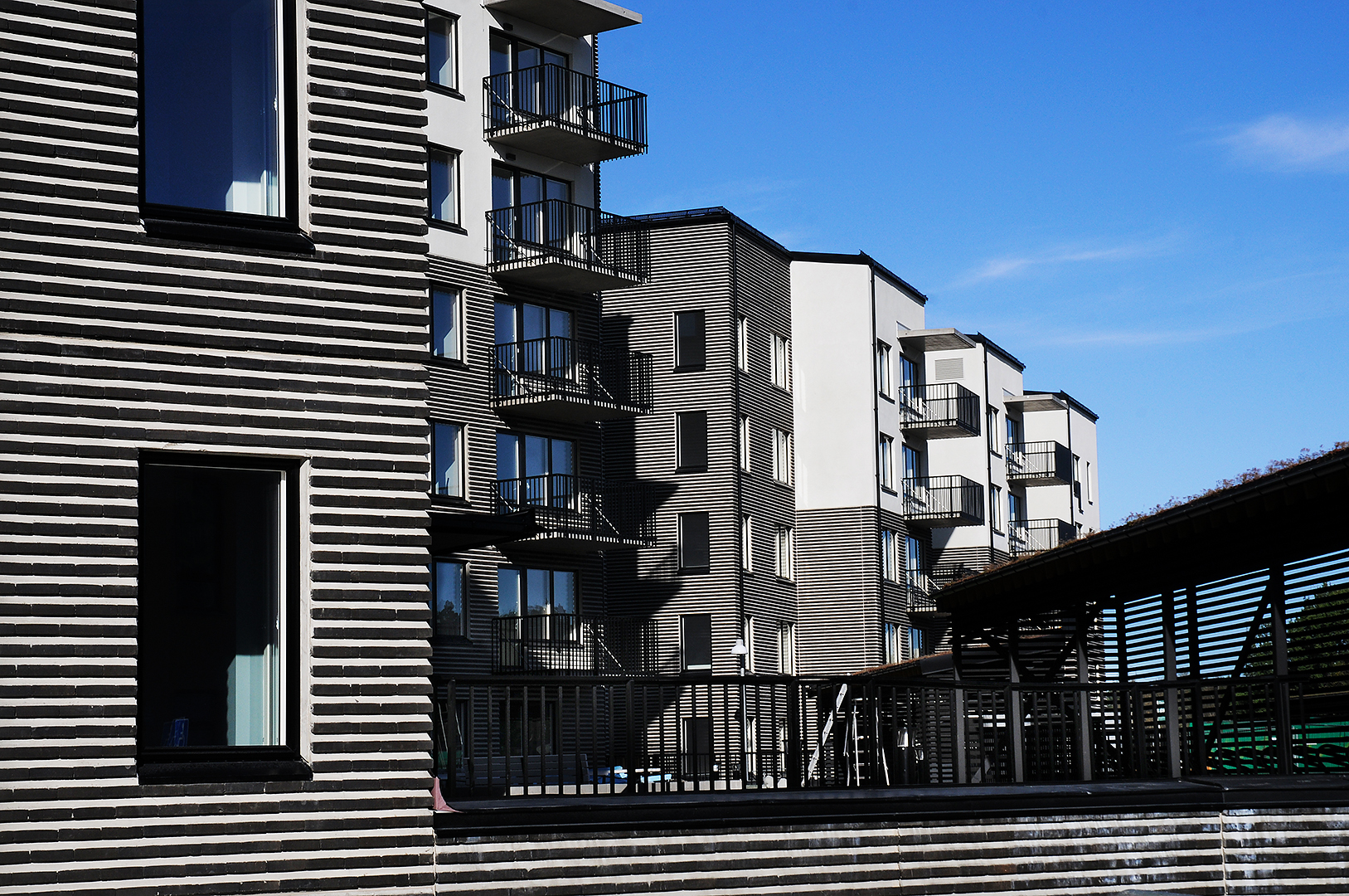 Arkitektur Bostäder Bygg Slottsallén Ulriksdal Fotograf Peter Steen