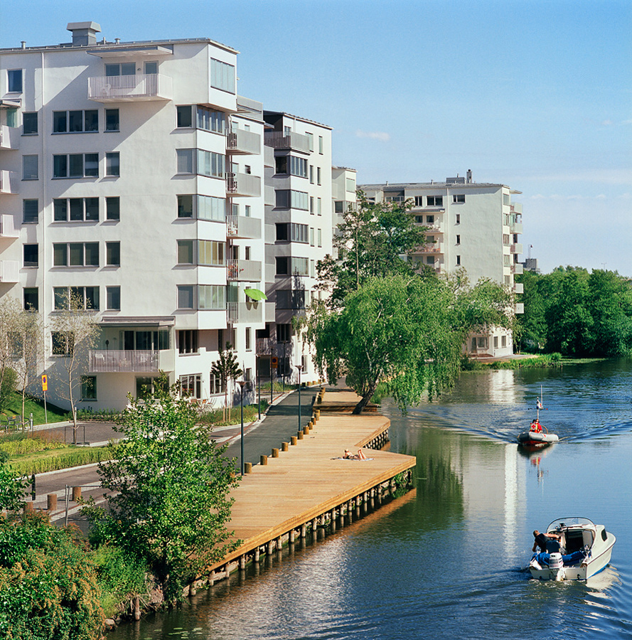 Arkitektur Bostäder Hamnen Sundbyberg Peab bostad Fotograf Peter Steen