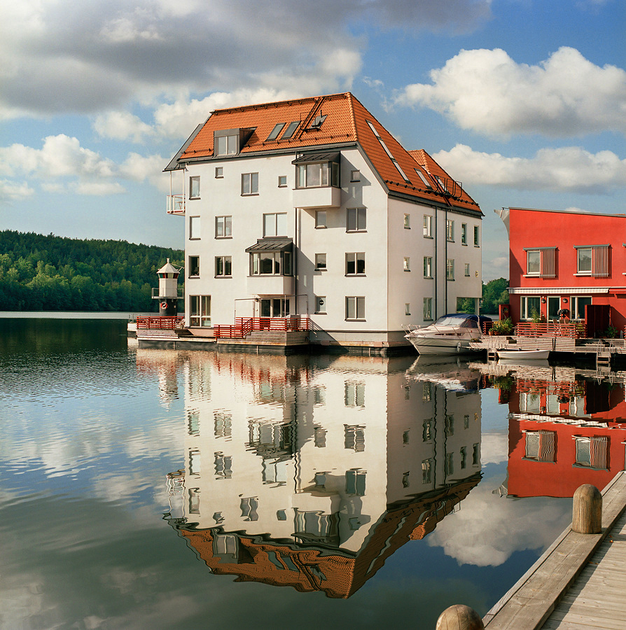 Arkitektur Järla Sjö Nacka, Swerock Fotograf Peter Steen