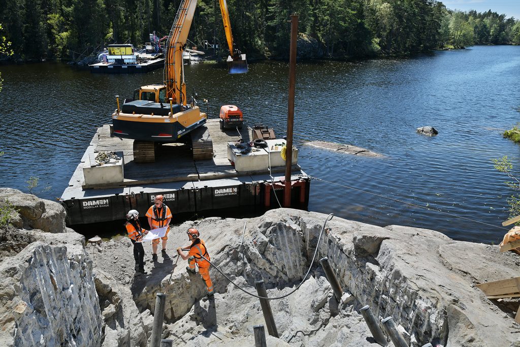 Brobygge Flottsundsbron Uppsala Peab anläggning Fotograf Peter Steen