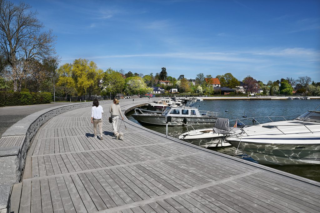 Brygga Samsöviken Djursholm, Peab Anläggning Fotograf Peter Steen