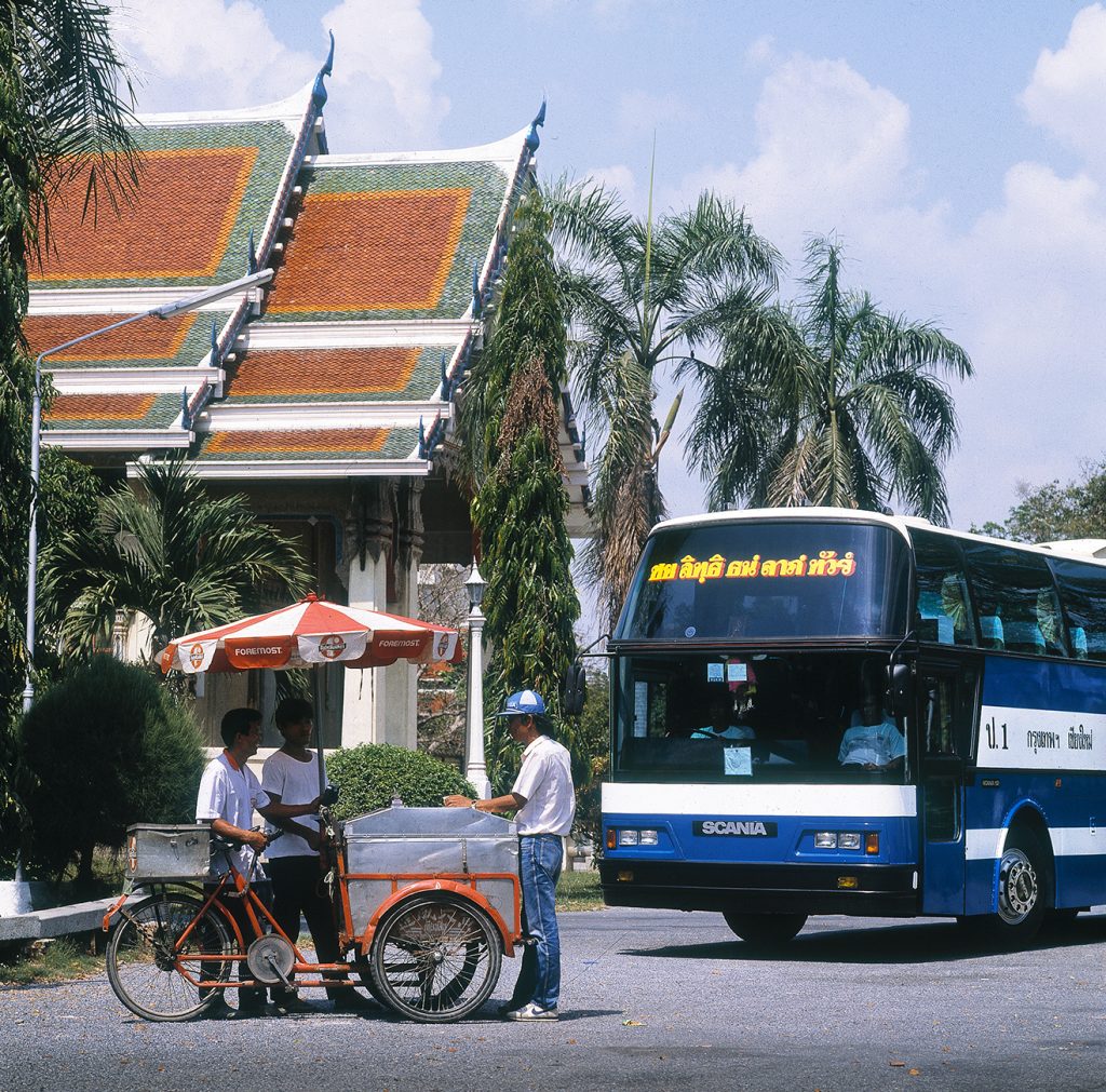Bussar Bangkok Thailand Scania Fotograf Peter Steen