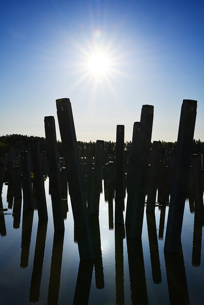 Bygg pålning Väsjön Sollentuna, Peab Anläggning Fotograf Peter Steen