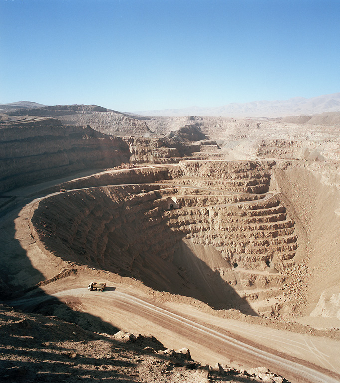 Dagbrott koppargruva Chile, Metso Minerals Fotograf Peter Steen