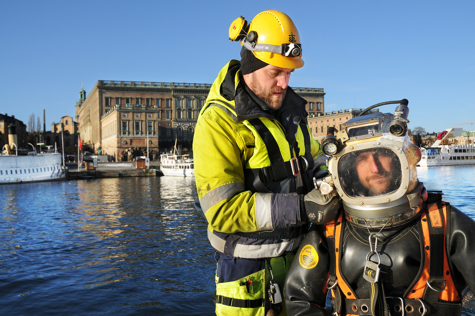 Dykarbete Stockholm Fotograf Peter Steen