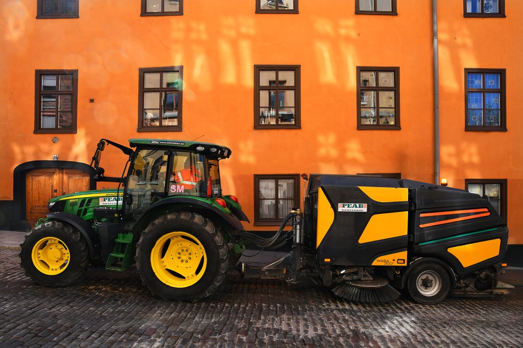 Gatuskötsel Peab Drift och Underhåll Stockholm Fotograf Peter Steen