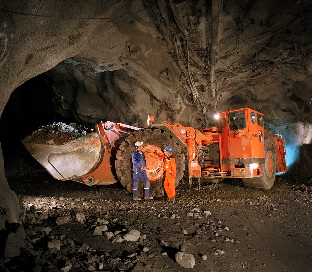 Gruva Sandvik Tamrock Kiruna Sverige Fotograf Peter Steen