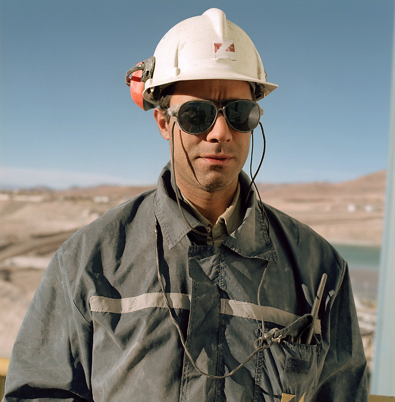 Gruvarbetare Chile Metso Minerals Fotograf Peter Steen