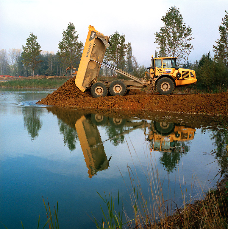 Järnvägsbygge Volvo Construction, Toulouse Frankrike Fotograf Peter Steen