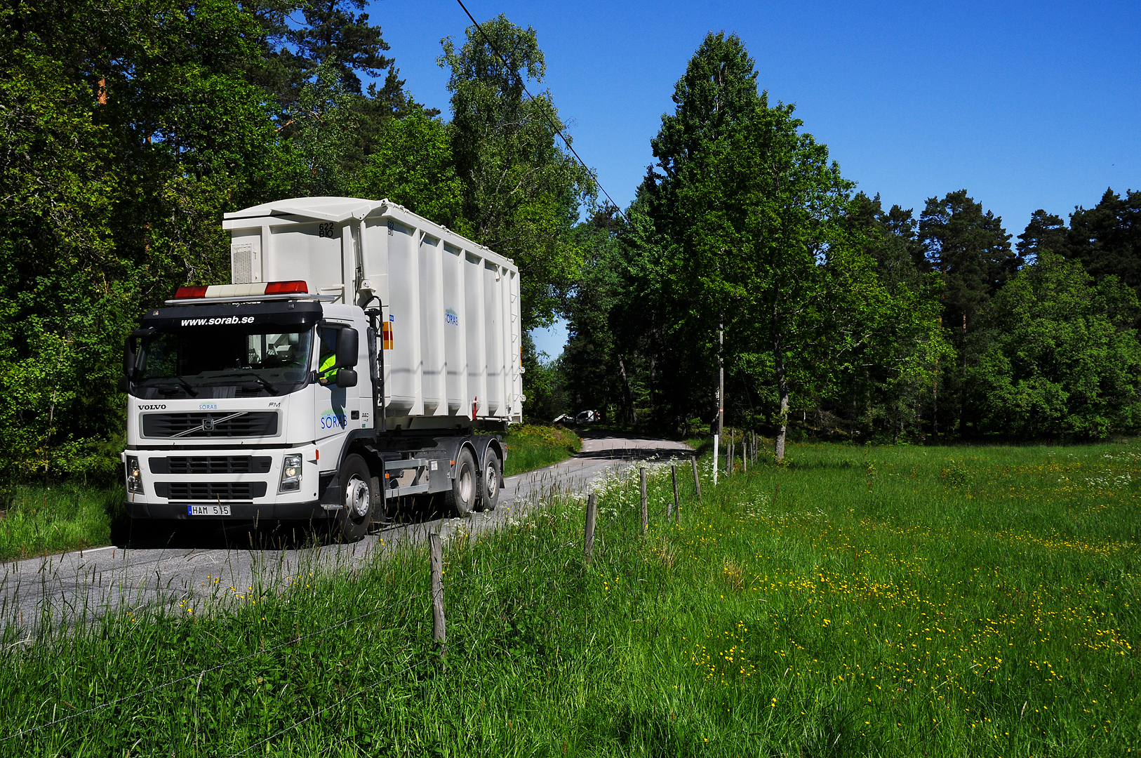 Lastbilstransport avfall Sörab Fotograf Peter Steen