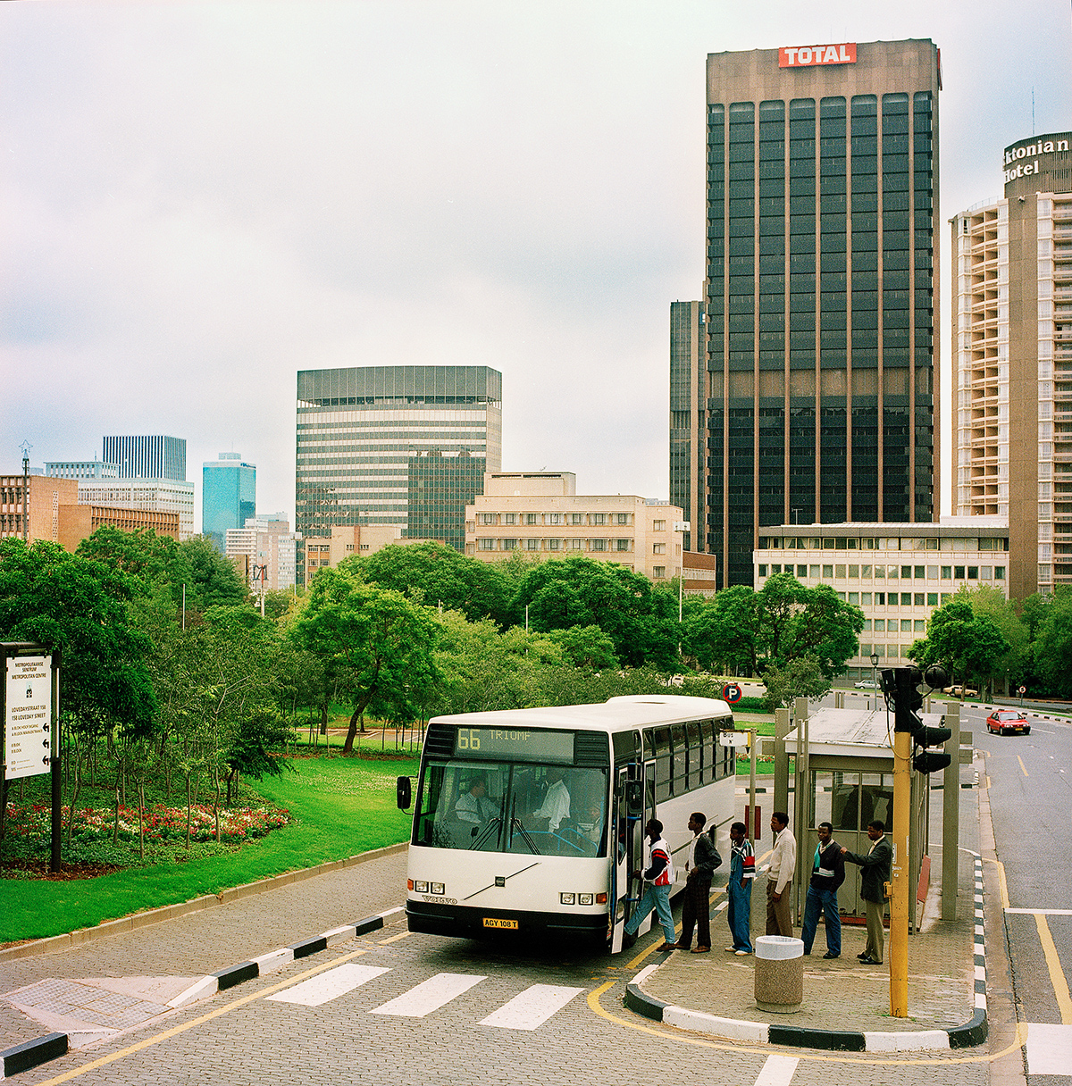 Stadsbussar Johannesburg Syd Afrika, Volvo Buss Fotograf Peter Steen