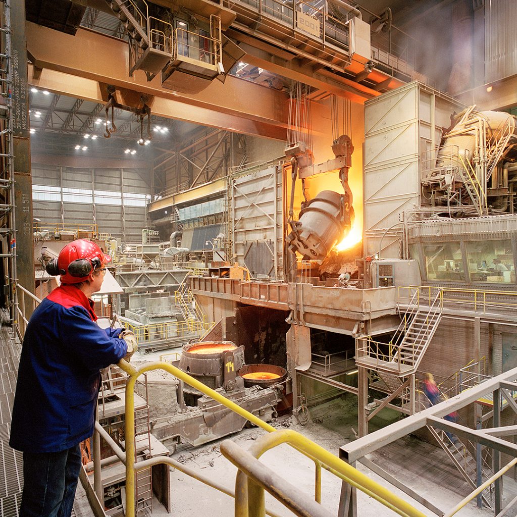 Stålverk Outokumpo Tornio Finland, ABB Fotograf Peter Steen