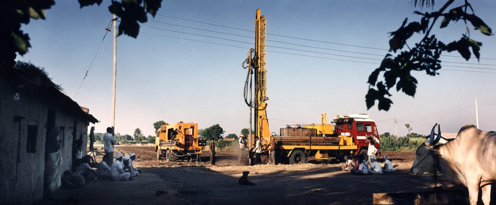 Vattenborrning Nasik Indien, Sandvik Fotograf Peter Steen